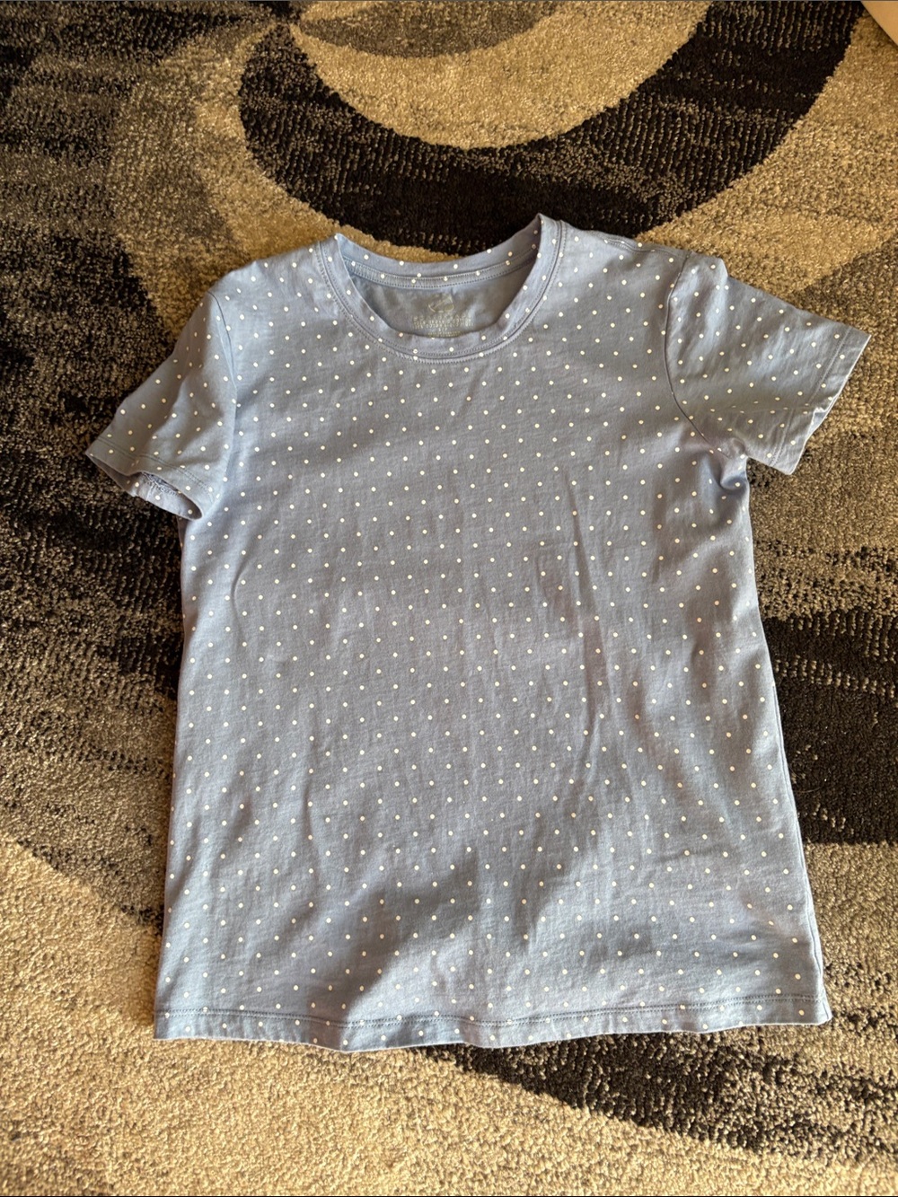 Ecothreads Organic Cotton Short Sleeve Dot Tee NWOT Size S